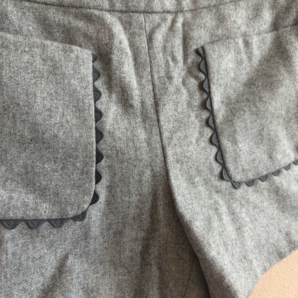 Jacadi Paris Wool Blend Scallop Trim‎ Shorts Gray Size 36M (3T) - Picture 3 of 10